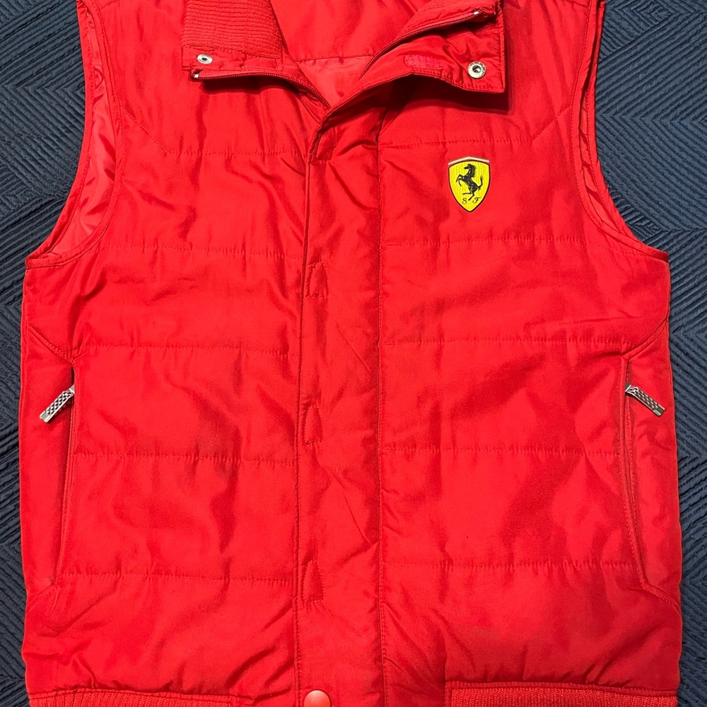 Ferrari Youth Vest in Bold Red